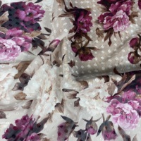 Tissu en Chiffon à Imprimé Floral pour Robes – Nouveau Design Personnalisé en Gros pour Fabricants