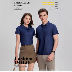Polo Goyobu uni à manches courtes en polyester, vêtements de travail, tenue quotidienne, uniformes - Product Image 3