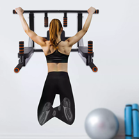 Support de barre de poussée en métal pour exercices physiques à domicile avec poignée antidérapante Barre de traction super résistante et portante