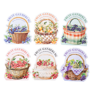 15 feuilles/paquet double matériel autocollant Pack Collection <span class=keywords><strong>de</strong></span> cueillette <span class=keywords><strong>de</strong></span> fruits sur le thème des baies décorations <span class=keywords><strong>de</strong></span> bricolage - Product Image 5