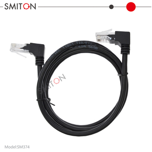 Câble <span class=keywords><strong>Ethernet</strong></span> RJ45 à paires torsadées, coudé à 90 degrés, cordon de raccordement LAN, OEM - Product Image 5