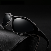 Lunettes de soleil polarisées tendance pour femmes et hommes avec trou d'aération, monture PC, protection UV400 pour la pêche, le camping, la conduite et les sports de plein air