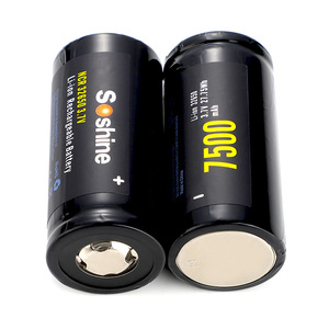 <span class=keywords><strong>Soshine</strong></span> NCR 32650 7500mAh 15A 3.7V Có Thể Sạc Lại Phẳng Pin Hàng Đầu - Product Image 4