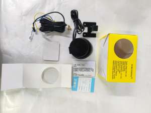 RUITENG عالمي 12V/24V مقياس دائري رقمي جديد 52 درجة حرارة الماء فولت متر اثنين في واحد - Product Image 4