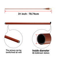 Flèches en fibre de carbone pure les plus vendues, rectitude 0.001/0.003/0.006, ID 3.2mm/4.2mm/6.2mm, tige camouflage, acier pour tir à l'arc