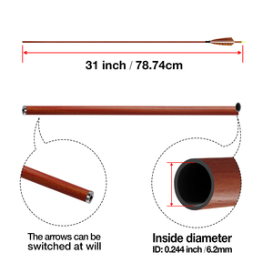 Flèches en fibre de carbone pure Reegox, best-seller, rectitude 0.001/0.003/0.006, ID 3.2mm/4.2mm/6.2mm, tige camouflage, acier pour tir à l'<span class=keywords><strong>arc</strong></span> - Product Image 4