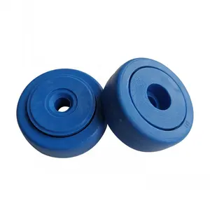Heavy Duty Double Bearing Trolley Wheel D-49mm Nylon Moulding Injection Products Oem Plastic Rubber Injection Moulding Machine