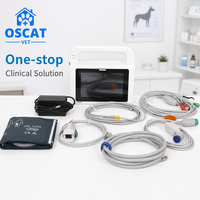 Moniteur de signes vitaux vétérinaires OSCAT VE5, moniteur portable pour animaux de compagnie, PR SpO2 NIBP, écran tactile, portable, pour clinique vétérinaire, hôpital vétérinaire