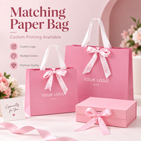 Emballage de luxe avec logo personnalisé, boîtes en carton élégantes pour extensions de cheveux, boîtes cadeaux pliables, sac en papier avec ruban