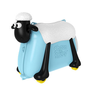 New design shaun the sheep multicolor kids trolley case kids ride-on suitcase and carry-on luggage - Product Image 1