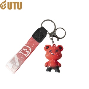 พวงกุญแจหมีรุนแรงแบบข้ามพรมแดนพวงกุญแจรูปดาวหมีการ์ตูนกระเป๋านักเรียนแบบสร้างสรรค์เครื่องประดับแขวนขนาดเล็กของขวัญเล็กๆ-F - Product Image 5