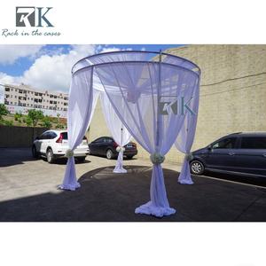Décorations de mariage Double tuyau rond drapé ensemble tuyau en aluminium Kit d'approvisionnement - Product Image 3