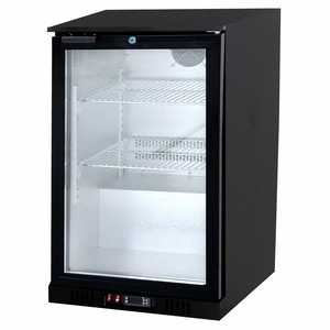 Refroidisseur de bar extérieur commercial et domestique en acier inoxydable noir, intégré, à gaz, R600a, refroidissement rapide, contrôle numérique, 150 - Product Image 2