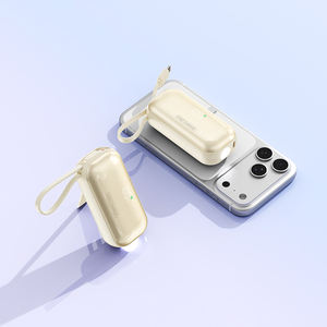 Портативный мини-аккумулятор (Power Bank) 5000 мАч в форме капсулы с фонариком и LED-дисплеем – хит продаж <span class=keywords><strong>2026</strong></span> года, идеальный подарок - Product Image 4