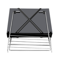 Barbecue au charbon de bois portable moderne pliable pour le camping en plein air, la randonnée et les pique-niques