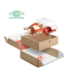 Custom Luxury Beers Packaging Wine Shippers Boxes Carton Shipping Cardboard Box For Bottles
