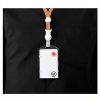 Bouton d'alarme panique du personnel ID Ibeacon avec balise de carte mince caractéristique SOS pour la communication et la mise en réseau à l'hôpital