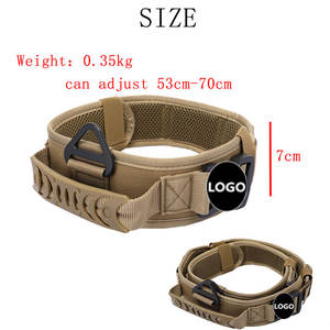 Nylon Heavy Duty ajustable doble hebilla de liberación rápida correas collares de perro servicio de perro grande Collar de perro táctico - Product Image 4