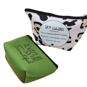 Pochette de voyage personnalisée en autres matériaux pour cosmétiques, petite trousse de maquillage avec fermeture éclair, réutilisable et portable, motif personnages - Product Image 1