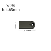 Carcasa Metálica para Memoria USB 3.0/2.0, Precio de Fábrica, Logotipo Personalizado, Venta al Por Mayor