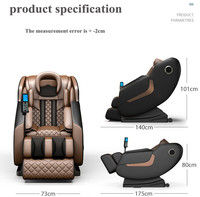Nuevo Lanzamiento Silla de Masaje de Oficina Reclinable de Cuerpo Completo con Rodillos Calientes, Portátil, Cero Gravedad y a un Precio Más Económico