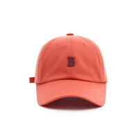 Gorra de béisbol DIY con bordado de letra B para comercio exterior, gorra de verano para mujer con visera curva, gorra de pico de pato personalizada, sombrero de sol de copa rígida para hombre