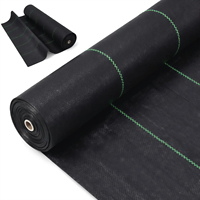 Fournisseur de tapis de protection du sol en PP résistant aux UV, noir et vert, pour le contrôle des mauvaises herbes