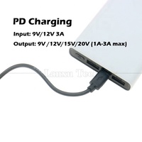 Câble de charge USB Type C vers prise d'alimentation DC 5.5x2.1mm 9V 15V 20V 12V 3A avec déclencheur PD pour routeur Wifi, modem, projecteur, caméra, ordinateur portable