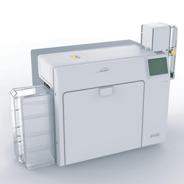 SEAORY R600 Desktop Dual-Sided Card Printer Retransfer Dot Matrix with Stock Availability