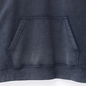 Ensemble de sweats à capuche unisexe Streetwear 350 GSM délavé à l'acide, effet vieilli, épais, hiver, homme femme, impression personnalisée OEM, manches longues - Product Image 3