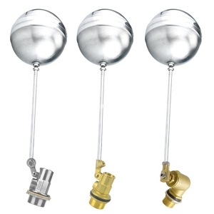 4pcs Stainless Steel Water Tank <strong>Level</strong> <strong>Control</strong> Valve <strong>Ball</strong> <strong>Float</strong> Switch Inlet Valve Liquid <strong>Level</strong> Controller Manual Operation OEM - Product Image 1