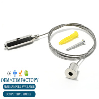 Support de fil personnalisé pince pour câble en acier inoxydable Kit de suspension de fil réglable pour plafond avec support de câble
