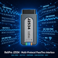 Adaptador de Diagnóstico OBD2 ReliPro J2534 SAE Pass Thru VCI, Interfaz de Vehículo CAN FD DoIP para VW Audi, Herramienta de Reprogramación y Codificación de ECU