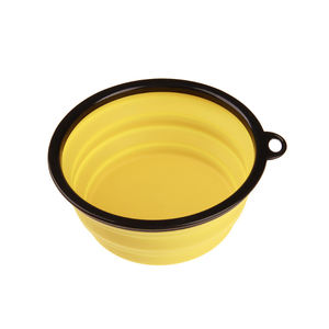 Lynpet özel taşınabilir seyahat hayvan mama kabı lüks katlanabilir silikon katlanabilir köpek besleme & su kasesi yuvarlak şekil - Product Image 6