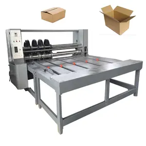 Machine de rainurage de alimentation à chaîne rotatoire de carton/machine semi-automatique de Slotter d'alimentation à chaînes