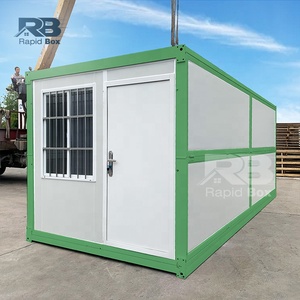 20ft Mobile Home Prefab Dormitory Tiny House Modular Prefabricated Foldable House Office Camp Z X Folding <b>Container</b> House - Product Image 2