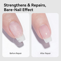 BORN PRETTY Gel de construction pour ongles en fibre, gel dur UV à dissoudre pour extension et réparation des ongles cassés