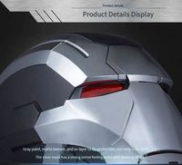 Casco de War Machine de Marvel, Superman, Iron-Man Mark 5, Apertura Automática, Control por Voz, Máscaras para Fiesta de Halloween, Material ABS