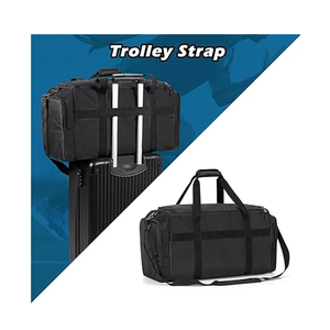 Chaussures Gym Duffel Bag 3 Diviseurs Réglables Sneak Sac de Voyage Bretelles Confort Transport Tendance pour Sports Business - Product Image 3