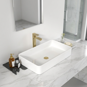 <span class=keywords><strong>Lavabo</strong></span> Moderno Personalizzato con Ampio Piano d'Appoggio in Pietra Artificiale, Elegante Lavandino da <span class=keywords><strong>Bagno</strong></span> per Hotel e Appartamenti - Product Image 2