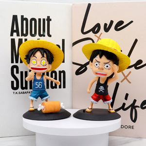 Wholesale PVC Anime Action Figure 13CM Luffy Unisex Nose Touching Action <b>Model</b> Toy of Good Quality - Product Image 4