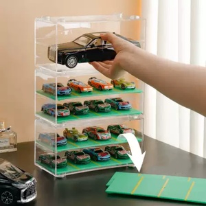 Wholesale YAGELI Acrylic Diecast 1/64 Car <b>Model</b> Display Shelf Parking Space Transparent Storage Box Custom Size Thickness - Product Image 3