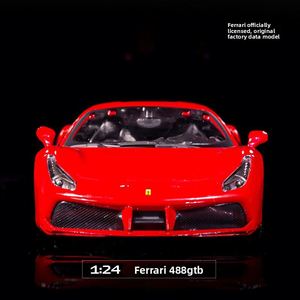 Burago 1:24 pour <span class=keywords><strong>Enzo</strong></span> 488, modèle de voiture en métal alliage, jouet décoratif de collection avec emballage en boîte colorée - Product Image 3