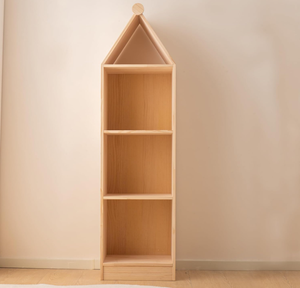 Scaffale per bambini in legno a forma di casa, - Product Image 6