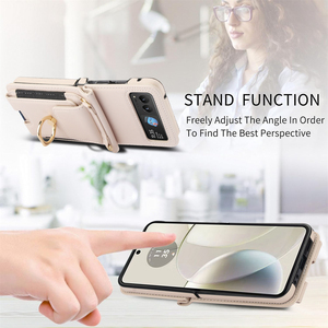 Funda Multifuncional a Prueba de Golpes para Teléfono Móvil Plegable Clásico, Compatible con Samsung Galaxy <span class=keywords><strong>Z</strong></span> Flip 3/<span class=keywords><strong>4</strong></span>/5/6 y <span class=keywords><strong>Moto</strong></span> Razr 40/50 Ultra - Product Image 4