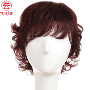 Cabello Humano 100% Virgen, Corto, Ondulado y Rizado con Red de Rosas, Disponible para Mujeres - Product Image 1