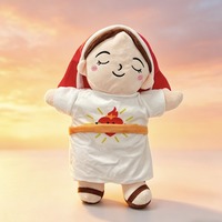 CE CPC Écologique Ours Jésus Apaisant, Cadeau de Noël Religieux, Jouet en Peluche pour l'École du Dimanche et l'Église, Personnalisation ODM EDM, Solution Complète
