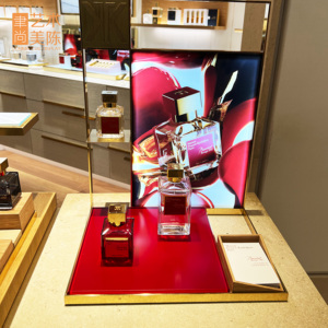 Yushang Luxe kim loại khung Nước hoa hiển thị đứng kích thước linh hoạt mô-đun đơn vị cho tầng hiển thị của hàng hóa - Product Image 3