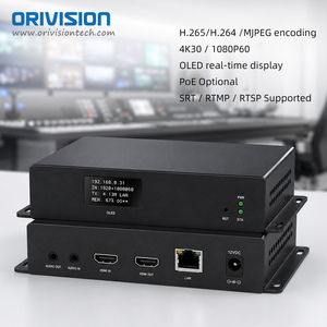 Encodeur vidéo HDMI ORIVISION H.265 avec écran OLED 4K, sortie HDMI en boucle, faible latence SRT, diffusion en direct pour églises, événements sportifs, <span class=keywords><strong>IPTV</strong></span> - Product Image 1
