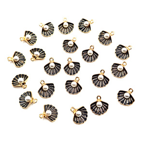 Pearl <b>Shell</b> Charms Alloy Pendants Bezel Setting For Jewelry Making DIY Accessories Unisex Everyday Wear - Product Image 4